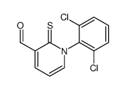 1-(2,6-dichlorophenyl)-2-sulfanylidenepyridine-3-carbaldehyde结构式