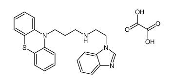 10H-Phenothiazine-10-propanamine, N-2-(1H-benzimidazol-1-yl)ethyl-, ethanedioate (1:1)结构式