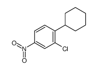 2-chloro-1-cyclohexyl-4-nitrobenzene结构式