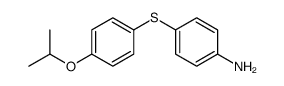 4-(4-propan-2-yloxyphenyl)sulfanylaniline结构式