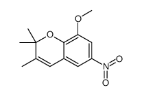 8-methoxy-2,2,3-trimethyl-6-nitrochromene Structure