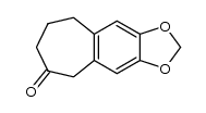 5,7,8,9-Tetrahydrocyclohepta[4,5]benzo[1,2-d][1,3]dioxol-6-on Structure