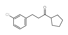 2-(3-CHLOROPHENYL)ETHYL CYCLOPENTYL KETONE structure