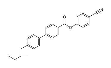 4-cyanophenyl (S)-4'-(2-methylbutyl)[1,1'-biphenyl]-4-carboxylate结构式