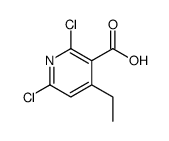 2,6-二氯-4-乙基烟酸结构式