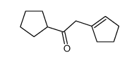 2-(cyclopenten-1-yl)-1-cyclopentylethanone Structure