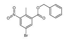 benzyl 5-bromo-2-methyl-3-nitrobenzoate结构式