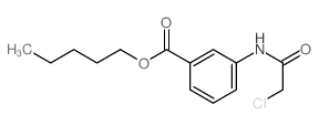 pentyl 3-[(2-chloroacetyl)amino]benzoate Structure