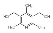 2,4,6-trimethyl-3,5-pyridinedimethanol structure