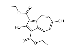 diethyl 2,6-dihydroxyazulene-1,3-dicarboxylate Structure
