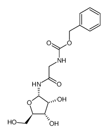 N-(N-benzyloxycarbonyl-glycyl)-α-D-ribofuranosylamine结构式