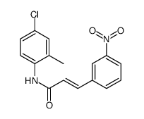 (E)-N-(4-chloro-2-methylphenyl)-3-(3-nitrophenyl)prop-2-enamide结构式