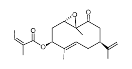 (Z)-2-Methyl-2-butenoic acid [(1S,3S,4Z,7S,10R)-4,10-dimethyl-7-isopropenyl-9-oxo-11-oxabicyclo[8.1.0]undec-4-en-3-yl] ester picture