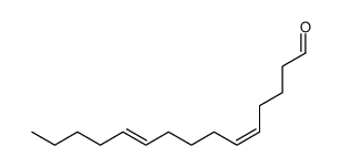 (5Z,10E)-5,10-Pentadecadienal structure