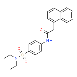 N-{4-[(diethylamino)sulfonyl]phenyl}-2-(1-naphthyl)acetamide结构式