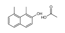 acetic acid,1,8-dimethylnaphthalen-2-ol结构式
