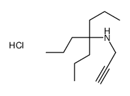 4-propyl-N-prop-2-ynylheptan-4-amine,hydrochloride Structure