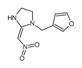 1-(furan-3-ylmethyl)-2-(nitromethylidene)imidazolidine结构式