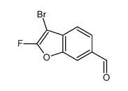 3-bromo-2-fluoro-1-benzofuran-6-carbaldehyde结构式