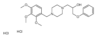 1-phenoxy-3-[4-[(2,3,4-trimethoxyphenyl)methyl]piperazin-1-yl]propan-2-ol dihydrochloride structure