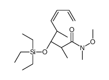 (2R,3S,4S)-N-methoxy-N,2,4-trimethyl-3-triethylsilyloxyocta-5,7-dienamide Structure