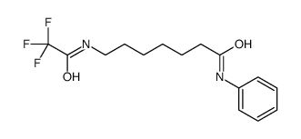 N-phenyl-7-[(2,2,2-trifluoroacetyl)amino]heptanamide结构式