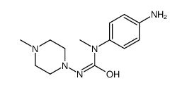 1-(4-aminophenyl)-1-methyl-3-(4-methylpiperazin-1-yl)urea结构式
