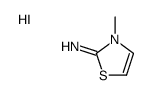 3-methyl-1,3-thiazol-3-ium-2-amine,iodide Structure