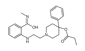 [1-[2-[2-(methylcarbamoyl)anilino]ethyl]-4-phenylpiperidin-4-yl] propanoate结构式