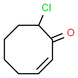 2-Cycloocten-1-one,8-chloro- Structure