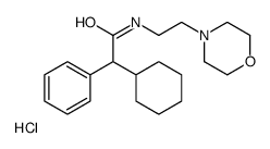 2-cyclohexyl-N-(2-morpholin-4-ium-4-ylethyl)-2-phenylacetamide,chloride Structure