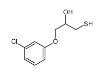 1-(3-chlorophenoxy)-3-sulfanylpropan-2-ol结构式
