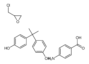 4-aminobenzoic acid,2-(chloromethyl)oxirane,4-[2-(4-hydroxyphenyl)propan-2-yl]phenol结构式