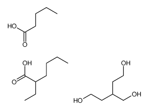 2-ethylhexanoic acid,3-(hydroxymethyl)pentane-1,5-diol,pentanoic acid Structure