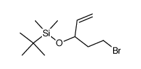 {[1-(2-bromoethyl)-2-propen-1-yl]oxy}(1,1-dimethylethyl)dimethylsilane Structure