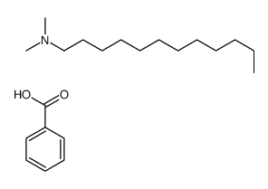 benzoic acid, compound with N,N-dimethyldodecylamine (1:1) Structure