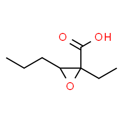 Hexanoic acid, 2,3-epoxy-2-ethyl- (6CI) Structure