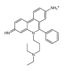 5-[3-(diethylamino)propyl]-6-phenylphenanthridin-5-ium-3,8-diamine Structure