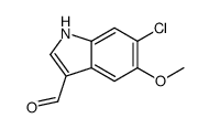 6-chloro-5-methoxy-1H-indole-3-carbaldehyde Structure