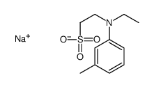 sodium 2-[ethyl(3-methylphenyl)amino]ethanesulphonate Structure