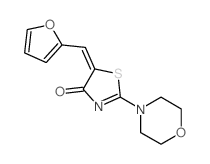 4(5H)-Thiazolone,5-(2-furanylmethylene)-2-(4-morpholinyl)- picture