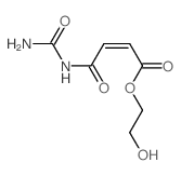 2-hydroxyethyl (Z)-3-(carbamoylcarbamoyl)prop-2-enoate Structure