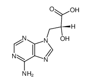 (R)-3-(adenin-9-yl)-2-hydroxypropanoic acid Structure