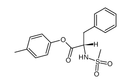 N-Mesyl-L-phenylalanin-p-cresylester结构式