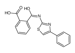 2-([(4-PHENYL-1,3-THIAZOL-2-YL)AMINO]CARBONYL)BENZOIC ACID Structure