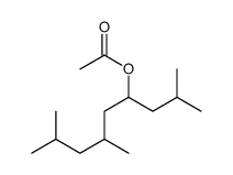 1-isobutyl-3,5-dimethylhexyl acetate structure