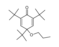 4-n-Propyloxy-2,4,6-tri-t-butyl-2,5-cyclohexadienon Structure