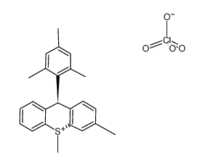 3,10-dimethyl-9-(2,4,6-trimethylphenyl)thioxanthenium perchlorate Structure