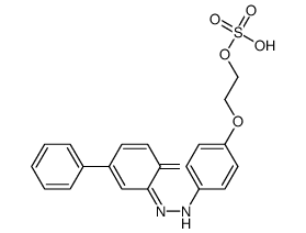 2-[4-[(4-hydroxybiphenyl-3-yl)azo]phenoxy]ethyl hydrogen sulphate结构式