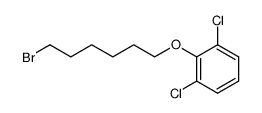 6-(2,6-dichlorophenoxy)hexyl bromide结构式